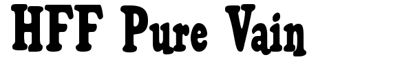 HFF Pure Vain font preview